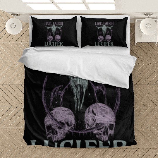 Live Love Lucifer Goth Festival Death Metal Bedding Sets