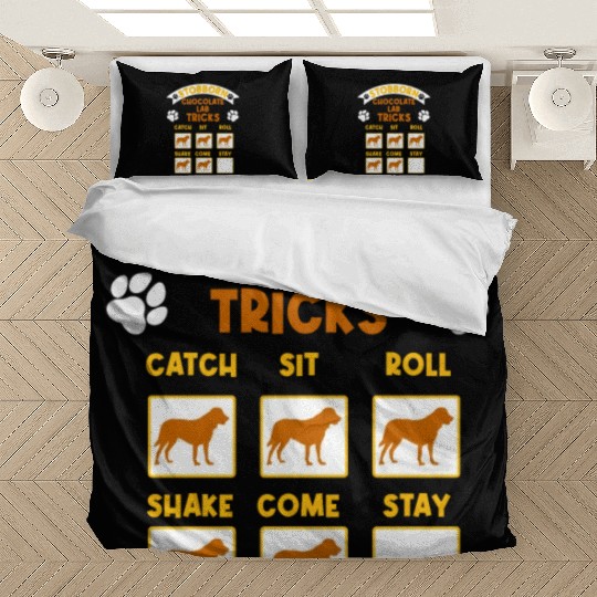 Brown Labrador STUBBORN CHOCOLATE LAB TRICKS Bedding Sets