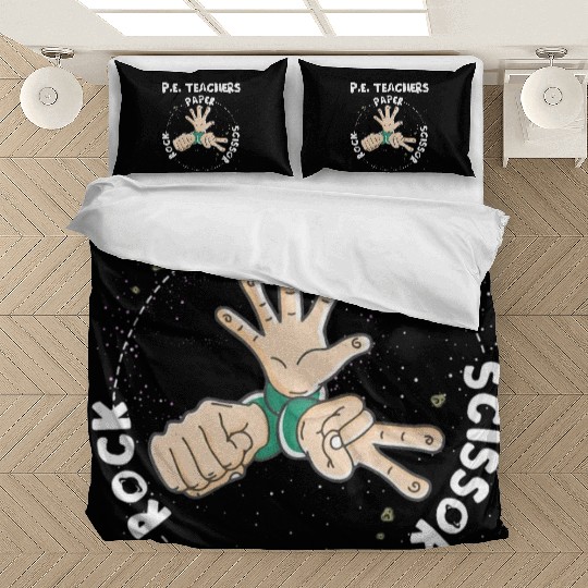 Physical Education PE Teacher Rock Paper Scissor Bedding Sets