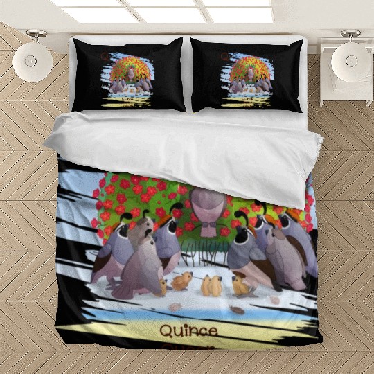 Unique Creative Cute Q Alphabet Quince Queen Quail Bedding Sets
