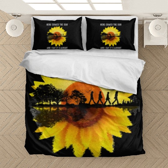 Here Comes The Sun And I Say It s Alright Guitar Bedding Sets