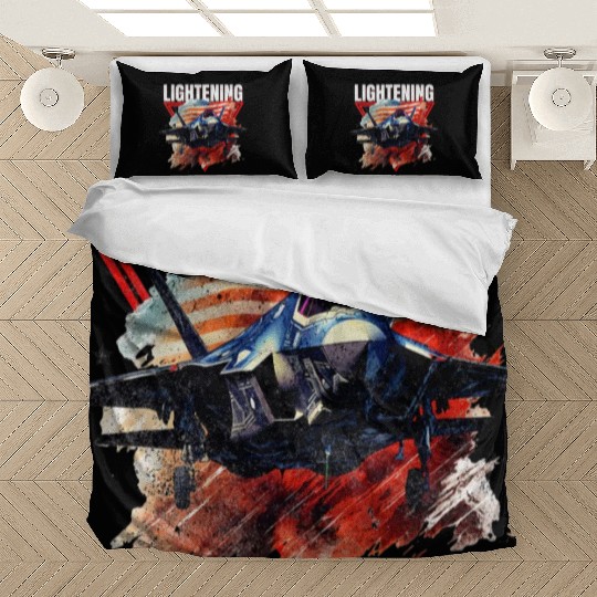 F35 Lightning Fighter Jet Plane Veteran Military Bedding Sets