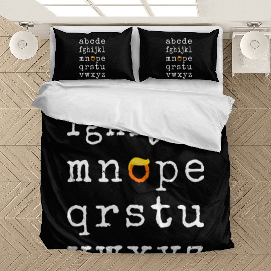 Anti-Trump Alphabet - Nope V Bedding Sets