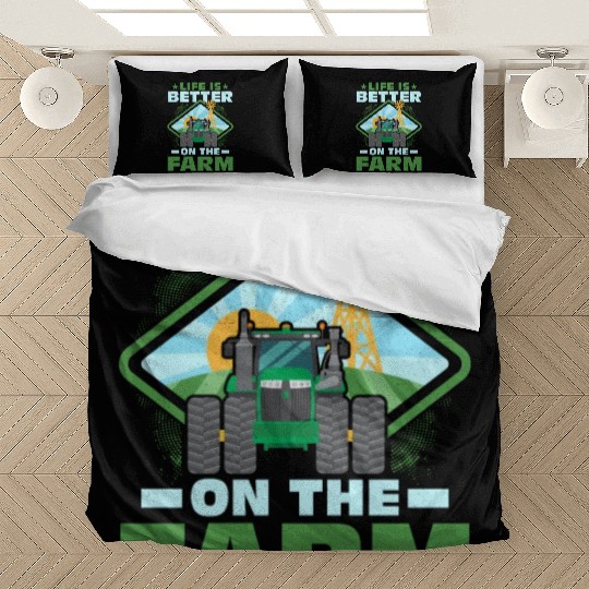 Life Is Better On The Farm Animal Farmer Farming Bedding Sets
