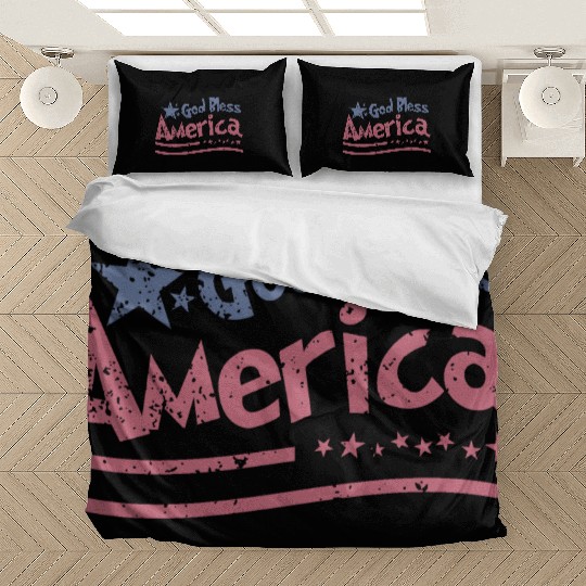 God Bless America Lovers Independence Bedding Sets