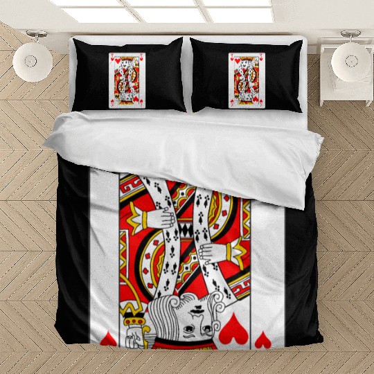 King of Hearts Playing Card Bedding Sets