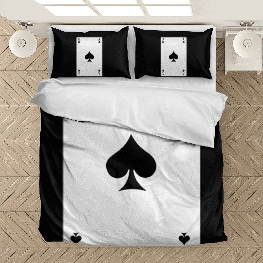 Spades Ace playing card Bedding Sets