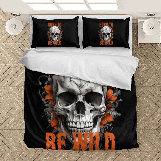 skull born to be wild Bedding Sets