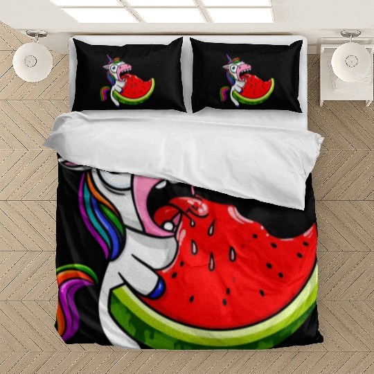Unicorn Melon Sweet Comic Crazy Funny Quirky Bedding Sets
