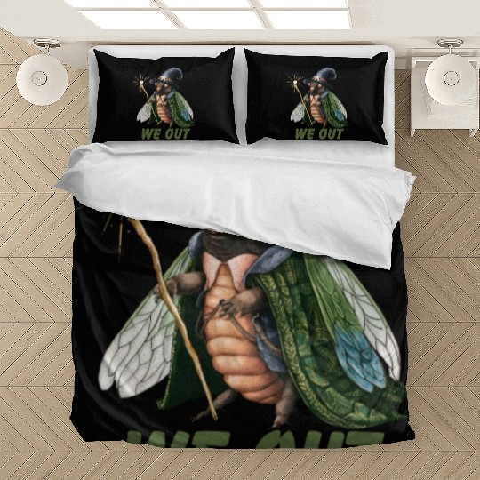 Funny Cicada We Out Cute Cicada Brood Emergence Bedding Sets