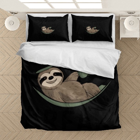 Relaxing Sloth Coffee Lover Fun Coffee Break Bedding Sets