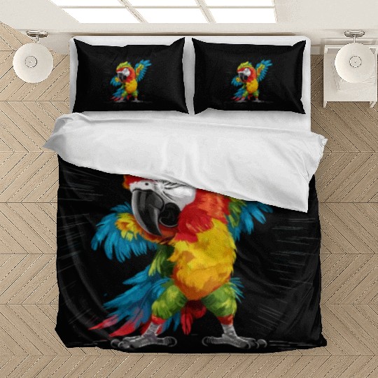 Macaw Parrot for a Bird Lover Animal Lover Bedding Sets