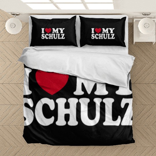 I Love My Schulz Heart Statement Family Bedding Sets