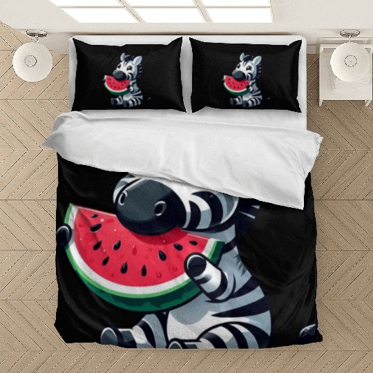 Zebra melon watermelon fruit fruity Bedding Sets