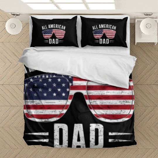 All American Dad 4th Of July Patriotic Pride Bedding Sets