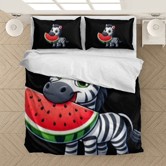 Zebra melon watermelon fruit fruity Bedding Sets