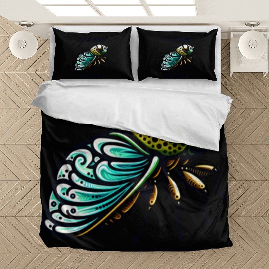 Funny Cicada Quote We Out Cicada Bedding Sets