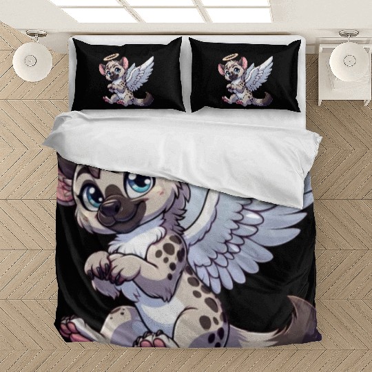 Hyena angel wings halo Bedding Sets