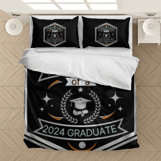 Proud Dad of 2024 Graduate ,Fathers Day silver Bedding Sets