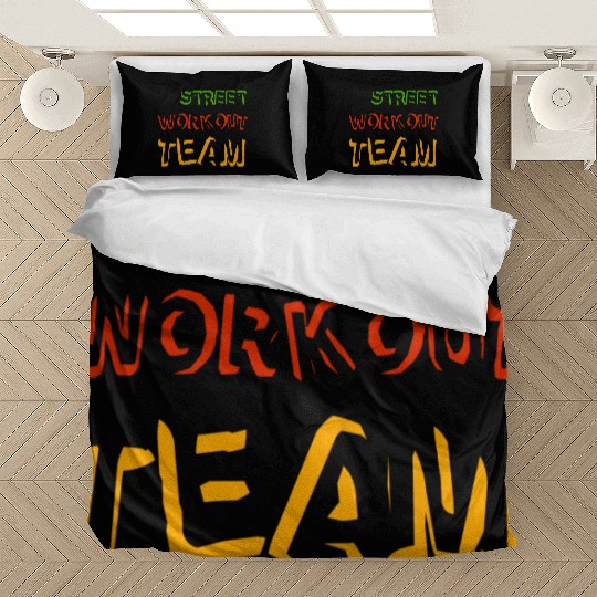 Street workout street workout team guys juneteenth Bedding Sets