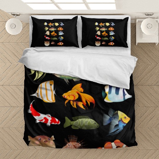 Fish Lover Gift,Gift For Fish Lover Bedding Sets