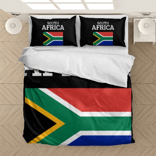 South Africa Bold Flag Colors Pride Statement Bedding Sets