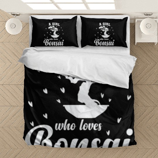A Girl Who Loves Bonsai Art Bedding Sets