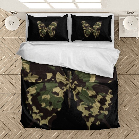 Natural Camouflage Butterfly Bedding Sets
