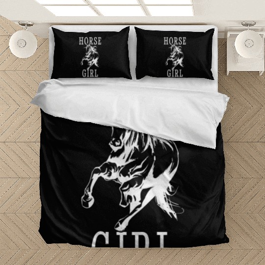 Horse Fan Racing Riding Head Sayings Farm Barn Bedding Sets