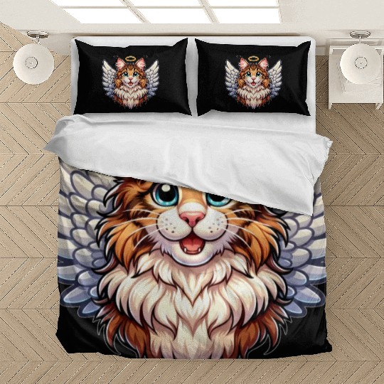 Maine Angel Cat with Wings Bedding Sets