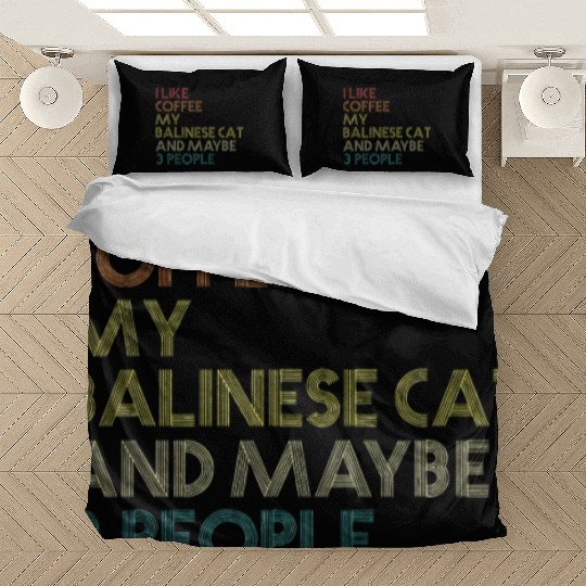 Balinese Cat Owner Coffee Lover Bedding Sets
