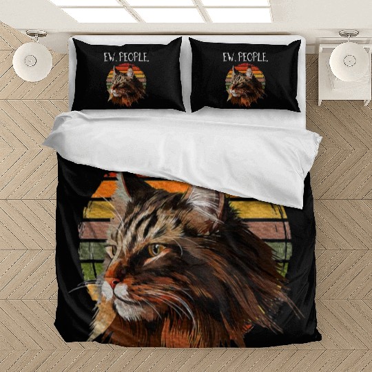 Maine Cat Womens Ew People meowy cat lovers Bedding Sets