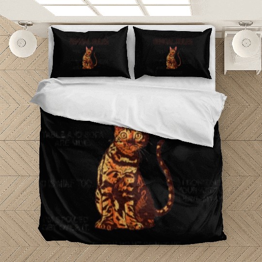 Bengal Rules Bengal Cat Owner Bengal Lover Bedding Sets