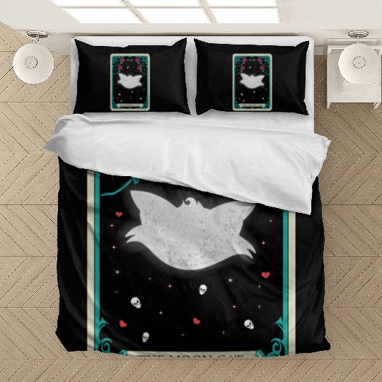 the moon cat Bedding Sets tarot card gift for mom and dad