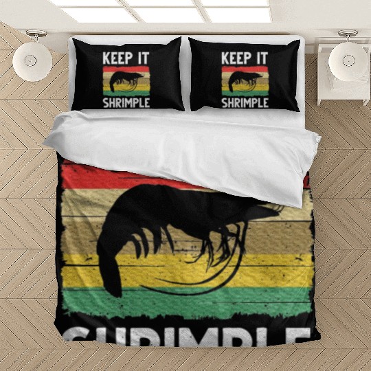 Shrimp Cool Fishing Prawn Lover Bedding Sets