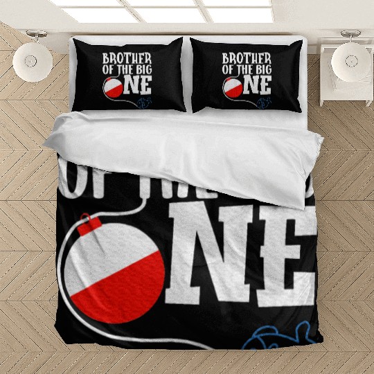 Brother of The Big One Fishing Boy First Birthday Bedding Sets