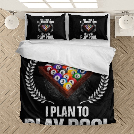 Cool Pool Design For Men Women Billiards Lover Bedding Sets