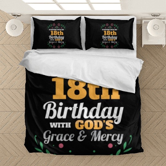 Stepping into my 18th Birthday Religious Bday Bedding Sets