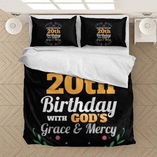 Stepping into my 20th Birthday Religious Bday Bedding Sets