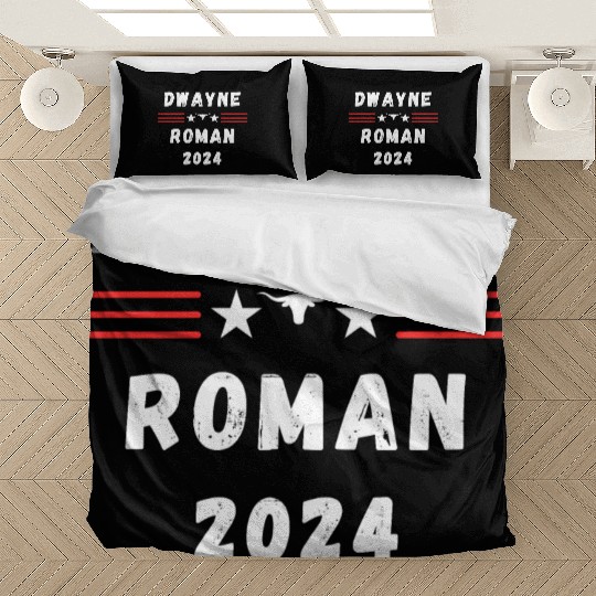 FUNNY 2024 ELECTION Dwayne Roman, Wrestling Fans Bedding Sets