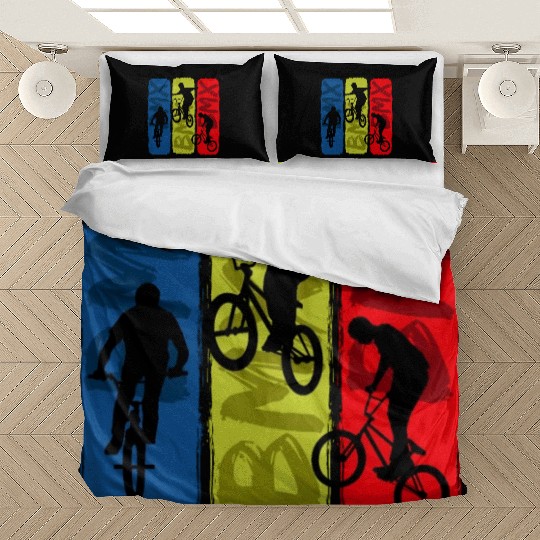 BMX Trick Retro BMX Rider Bicycle Cycling Extreme Bedding Sets