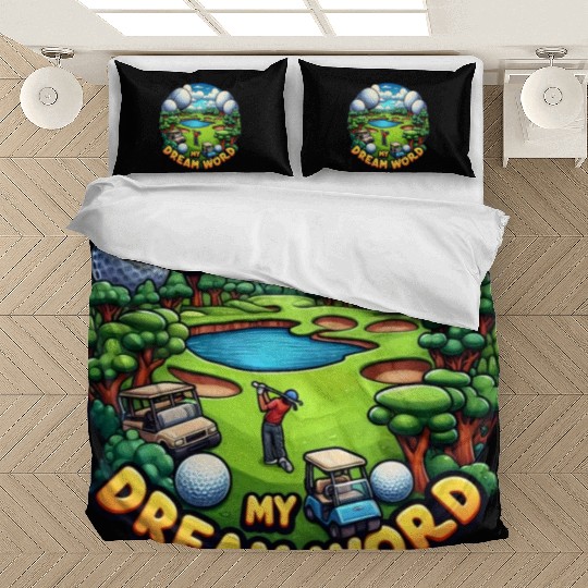 Dream Golf Course Golfer Bedding Sets