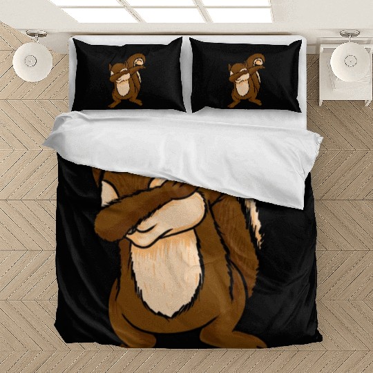 Dabbing Squirrel Funny Chipmunks Dab Animal Lover Bedding Sets