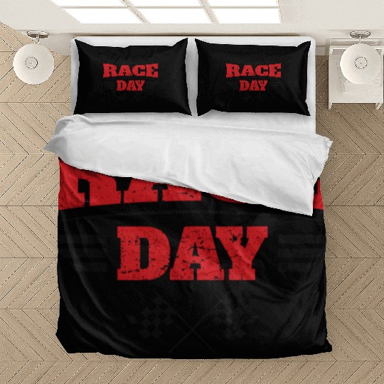 Race Day Car Racing Checkered Flag Bedding Sets