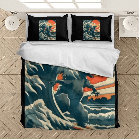 Japanese Monster Kaiju Funny Art Bedding Sets