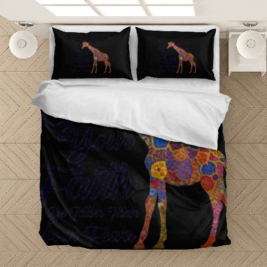 Giraffe Lover Christian Faith Bible Verse Bedding Sets