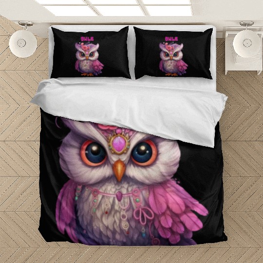 Regal Floral Owl Bedding Sets