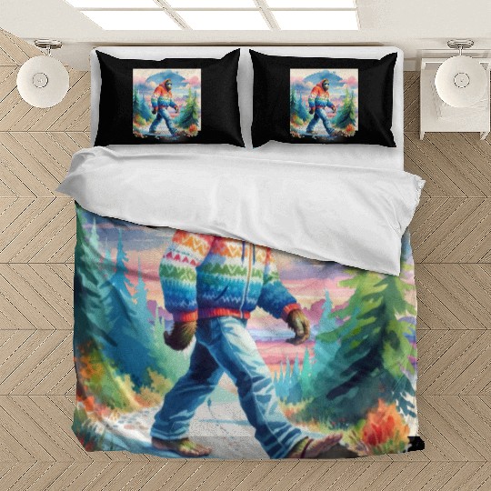 Bฺigfoot Wilderness Wanderer: Retro Ramble Bedding Sets