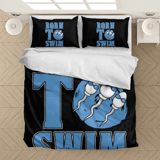 Swimmer Born To Swim Water Sports Diving Swimming Bedding Sets