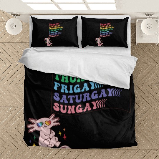 Cute Pride LGBTQ Axolotl - Dare to be Yourself Bedding Sets